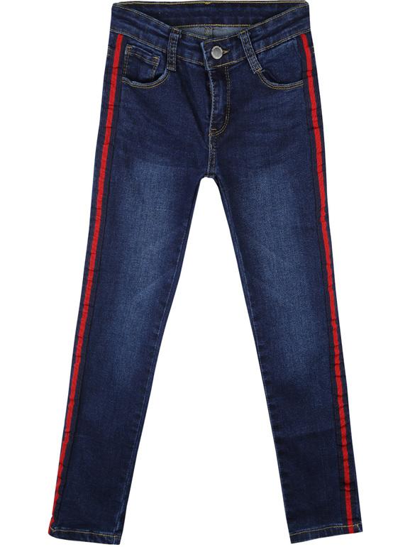 Jeans con strisce laterali bimba