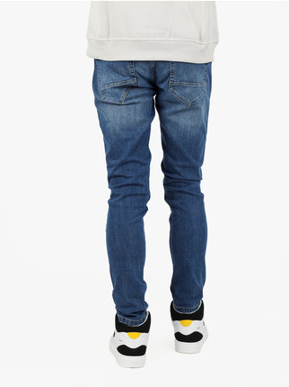 Jeans da uomo slim fit a vita bassa