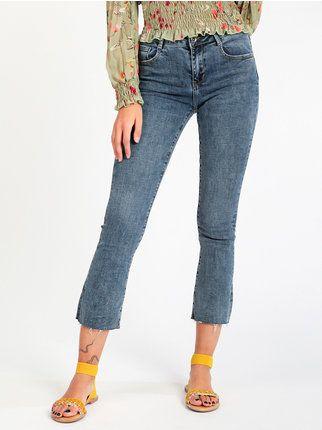 Jeans donna a zampa