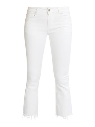 Jeans donna bianchi a zampa