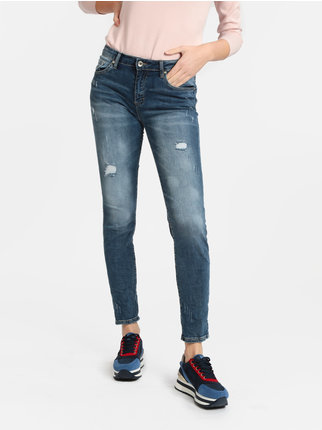 Jeans donna con strappi