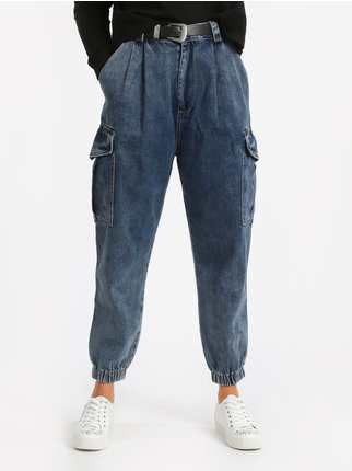 Jeans donna con tasche laterali