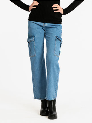 Jeans donna con tasconi