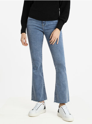 Jeans donna elasticizzati a zampa