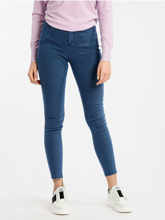 MODA DONNA Jeans Basic Bianco M sconto 71% Miss Jeggings & Skinny & Slim 