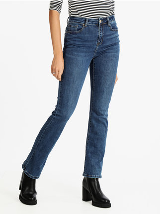 Jeans donna modello a zampa