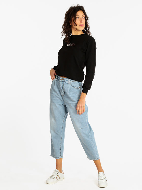 Jeans donna modello Mom fit