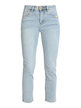 Jeans donna modello regular con ricami