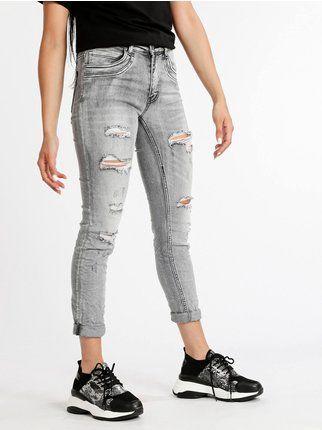Jeans donna strappati skinny fit