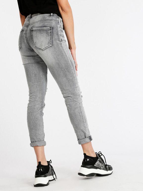 Jeans donna strappati skinny fit