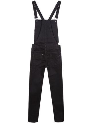 Denim dungarees with skirt