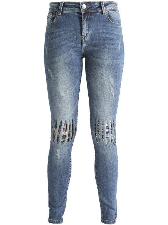 Jeans mit Pailletten  Slim Fit