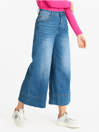 Jeans mujer modelo culotte