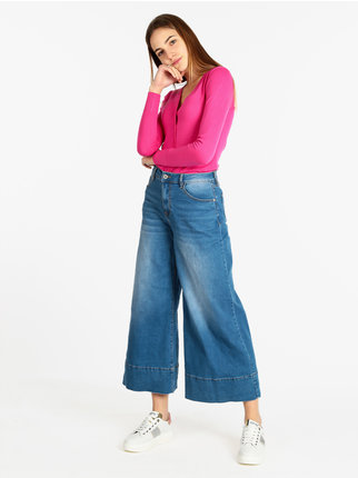Jeans mujer modelo culotte