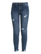 Jeans slim fit con rotos para mujer
