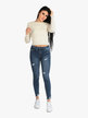 Jeans slim fit con strappi da donna