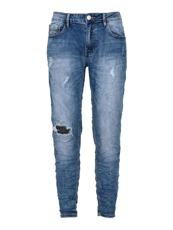 Originale Brand Mister jeans Uomo Strappato Aderente Slim Fit Taglia Da 42 A 52 