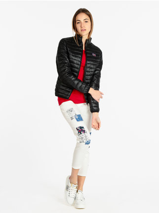 Jeans with decorative patches for women