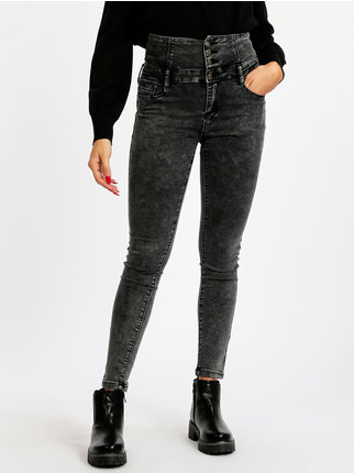 Jegging push-up taille haute femme
