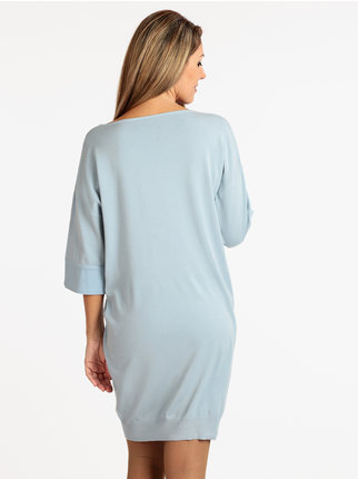 Jersey dress with 3/4 sleeves