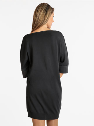 Jersey dress with 3/4 sleeves