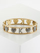 "K" initial rigid bracelet