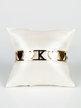 "K" initial rigid bracelet