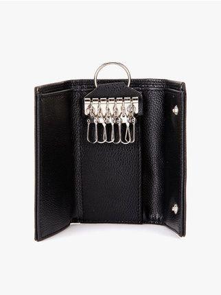 Key ring pouch with buttons