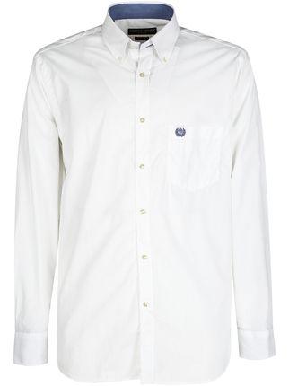 Klassisches weißes Hemd mit Tasche