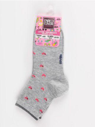 Kleine Mädchen kurze Socken aus Baumwolle