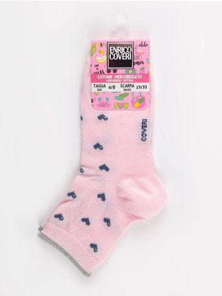 Kleine Mädchen kurze Socken aus Baumwolle