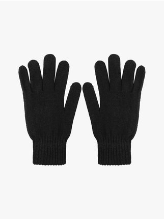 Knitted gloves for men