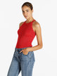 Knitted lurex top for women