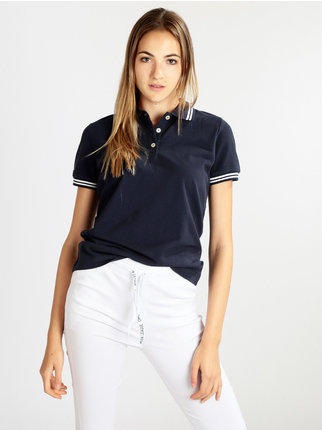 Kurzarm-Poloshirt für Damen aus Baumwolle