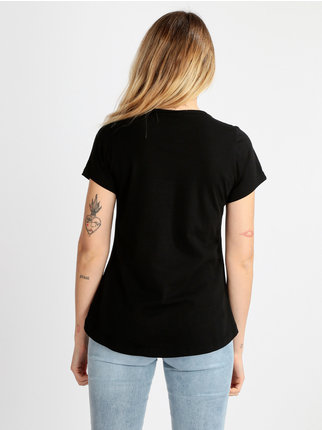 Kurzarm-T-Shirt für Damen mit Aufdruck