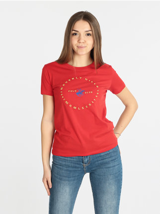 Kurzarm-T-Shirt für Damen mit Logo
