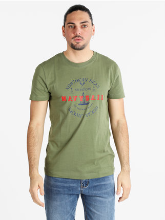 Kurzarm-T-Shirt für Herren mit Aufdruck