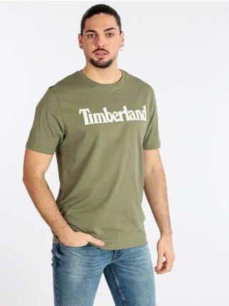 Kurzarm-T-Shirt für Herren mit Schriftzug