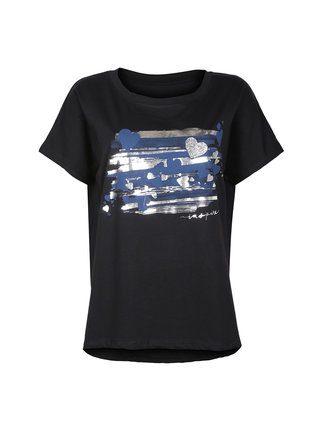 Kurzärmliges Maxi-T-Shirt für Damen