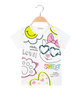 Kurzärmliges Pailletten-T-Shirt für Mädchen
