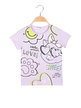 Kurzärmliges Pailletten-T-Shirt für Mädchen