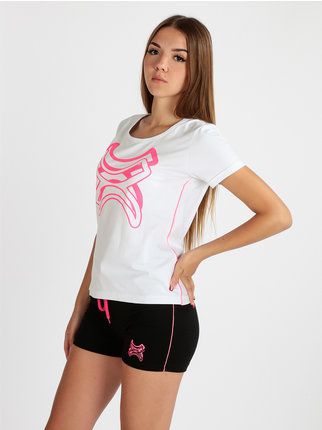 Kurzärmliges Sport-T-Shirt für Damen