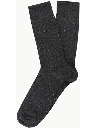 Kurze gepunktete Socken aus warmer Baumwolle