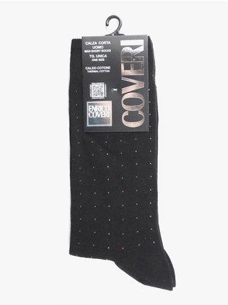 kurze Socke für Herren mit Polka Dots