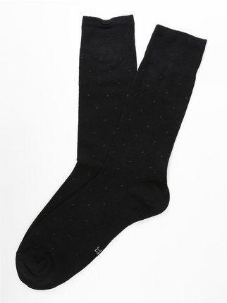 Kurze Socken aus warmer Baumwolle mit doppelten Tupfen do