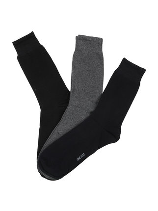 Kurze Socken aus warmer Baumwolle. Packung mit 3 Paaren