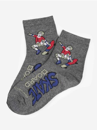 Kurze Socken für Jungen aus warmer Baumwolle
