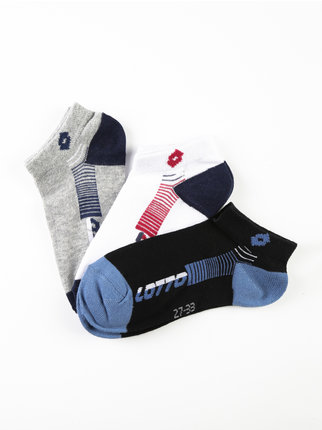 Kurze Socken für Jungen – Packung mit 3 Paaren