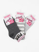 Kurze Socken für Mädchen, 3er-Pack