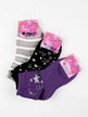 Kurze Socken für Mädchen aus warmer Baumwolle 3 Paar